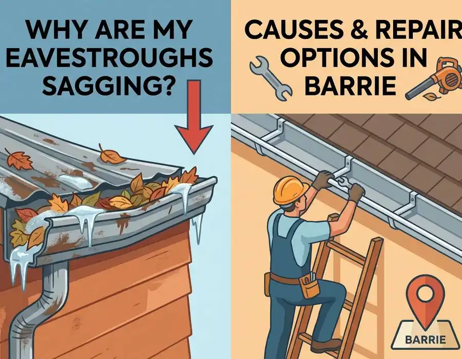 Why eavestroughs sag in Barrie — causes and repair options Why eavestroughs sag in Barrie — causes and repair options